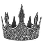 Корона пластиковая, Готика, Серебро