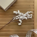 Ветка декоративная «Снежное утро» 33 см