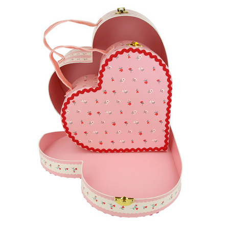 Набор чемоданов "Винтажные розы" 2 шт.