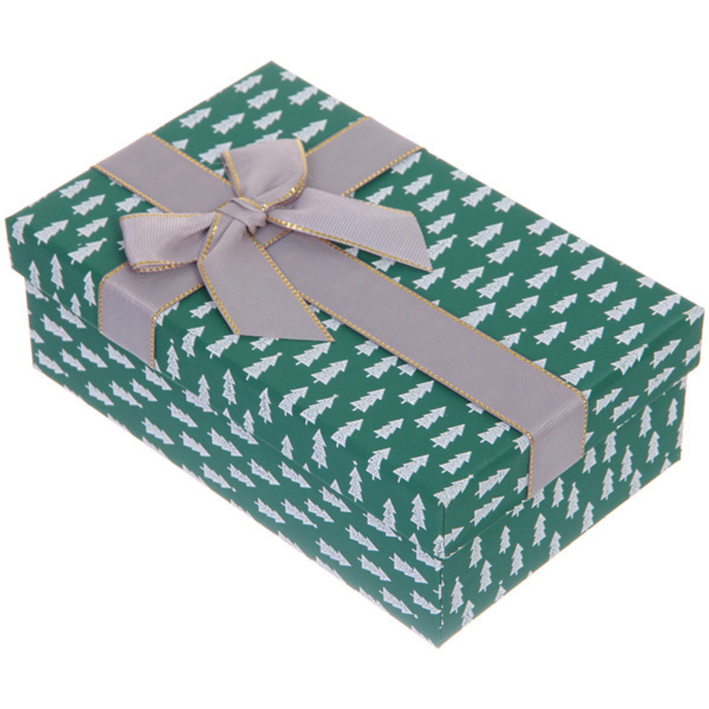Коробка подарочная «Зимняя радость» 19*12*6,5 см, Зеленый
