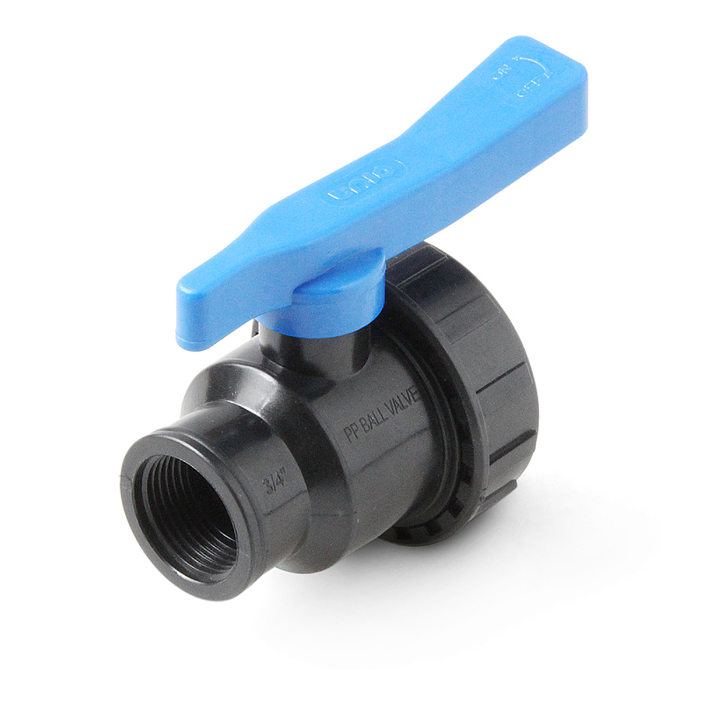 Кран шаровой разъемный 3/4"ВР*3/4"ВР ПНД 8124