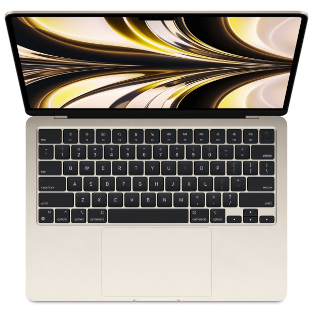 Ноутбук  Apple MacBook Air (2022) 13.6 ", M, 16 Гб RAM, 256 Гб SSD, M2 8-Core GPU, Сияющая звезда