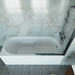 Ванна акриловая Vincea VBT-2A170-LG 170x75 белая с ножками