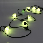 Гирлянда для улицы НИТЬ «Spectrum» 5 м 10 ламп LED (5*6 см), черный провод, 72 режима, IP-65, (пульт д/у), Мультицвет (возможность соединения)