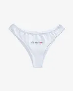 Хлопковые трусики «Like and share» Белые