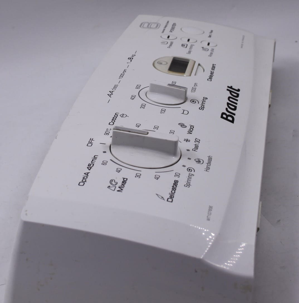 Модуль управления стиральной машины Brandt WT10765E (в сборе с пластиком)