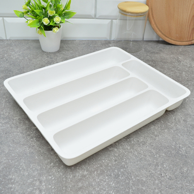 Лоток органайзер для столовых приборов, цвет белый