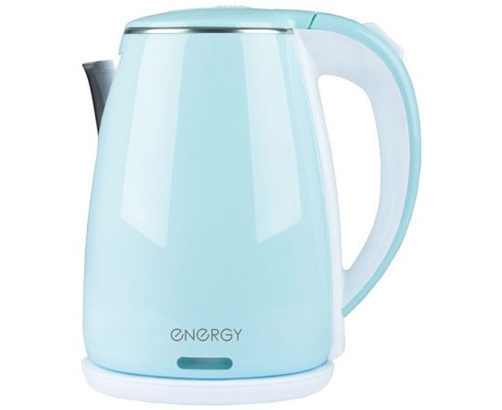 Чайник ENERGY E-261 (1,8 л, диск) голубой, двойной корпус (164141)
