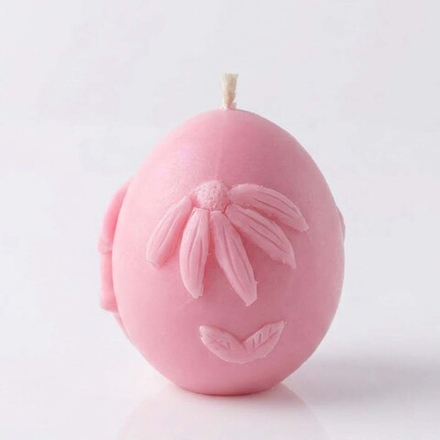 Свеча Яйцо пасхальное розовое