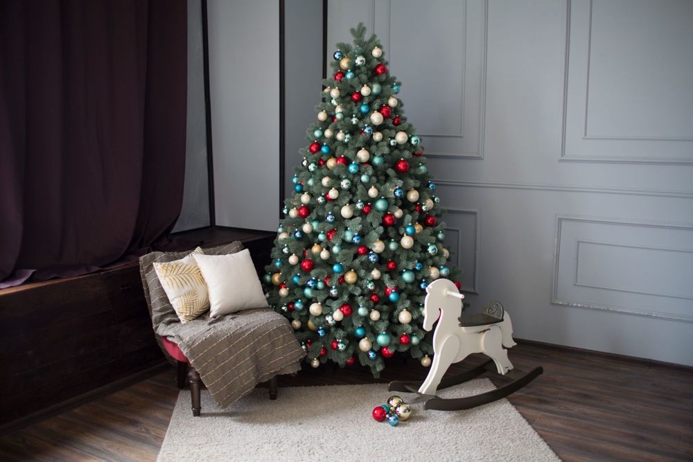 Ель голубая искусственная «Бордо» (Литая хвоя) 180 см / 1.8 м