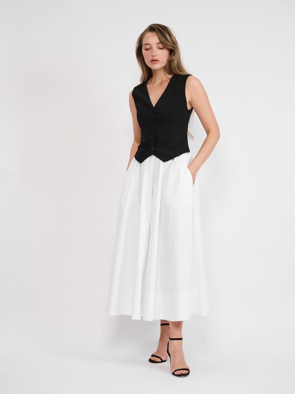 ЮБКА МИДИ С ШИРОКИМ НИЗОМ