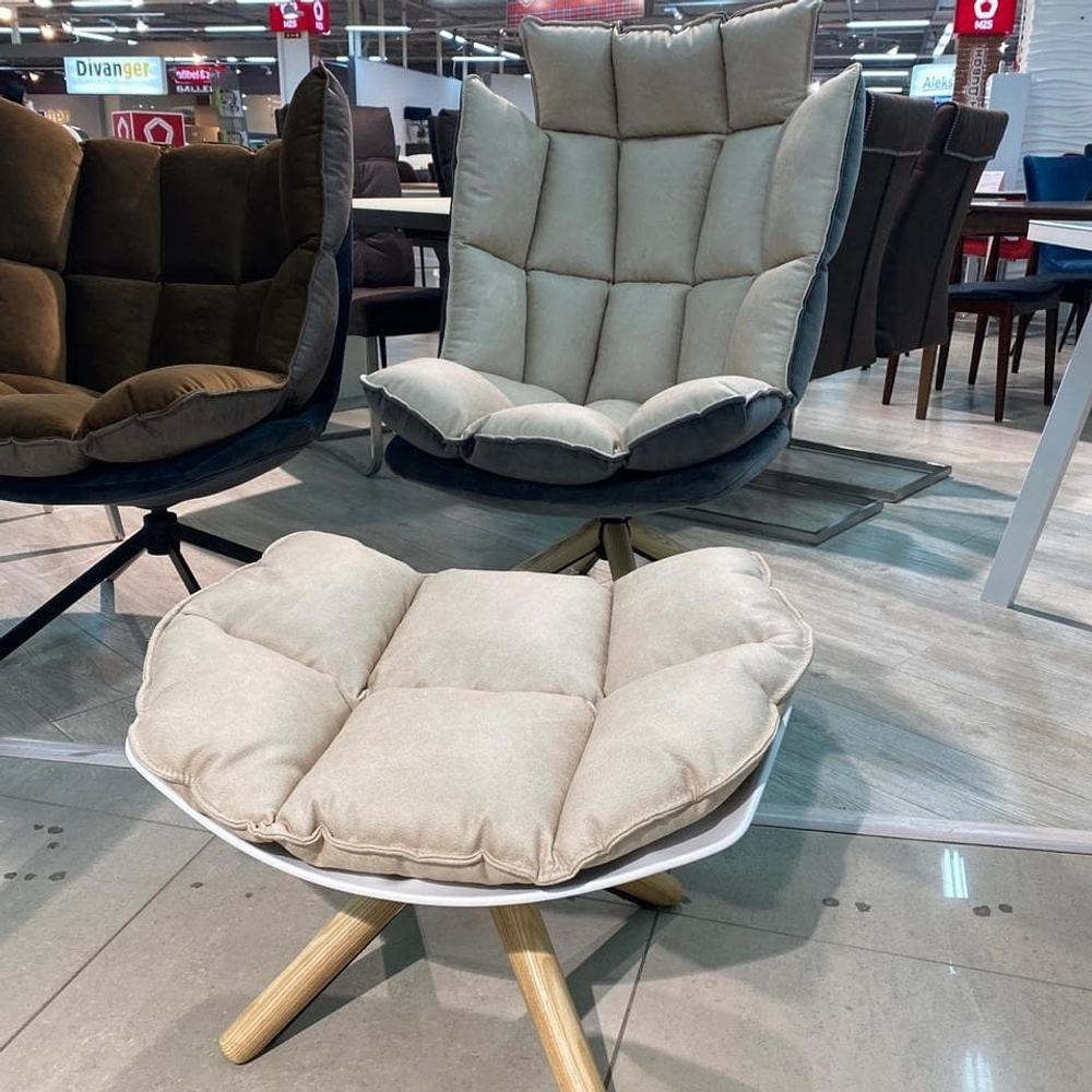 Дизайнерское кресло DC-1565С (бежевое) BEIGE