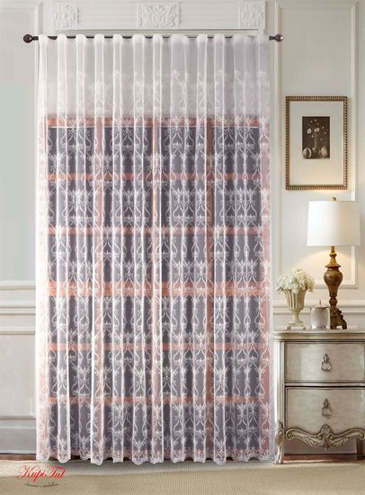 Тюль Марселла французская сетка (белый)