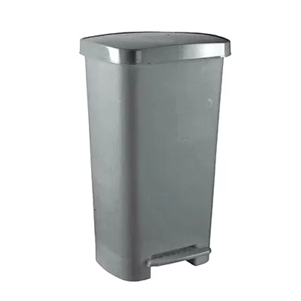 Контейнер с педалью 50л многоразовый серый МК-05 "КМ-Проект"