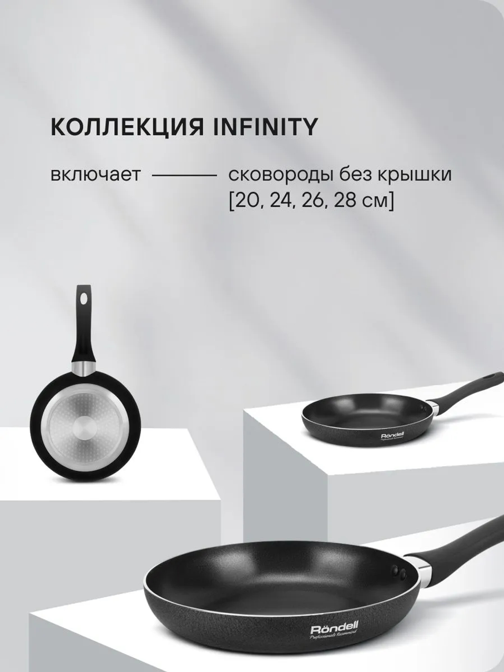 Сковорода RONDELL RDA-573 (BK) Infinity 28х5,3см