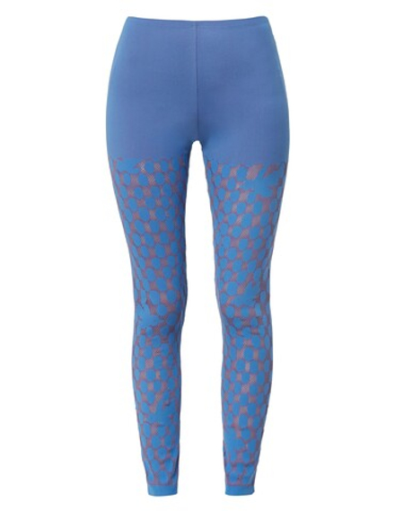 ISSEY MIYAKE PLEATS PLEASE ГОЛУБЫЕ ЛЕГГИНСЫ В ГОРОШЕК