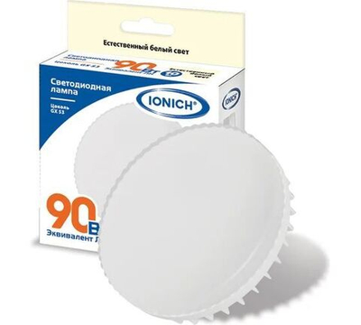 10 шт Лампа светодиодная GX53 10ВТ 4000К белый IONICH 1136 900лм