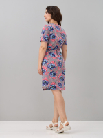 Платье Пкл-137/серый-голубойпион