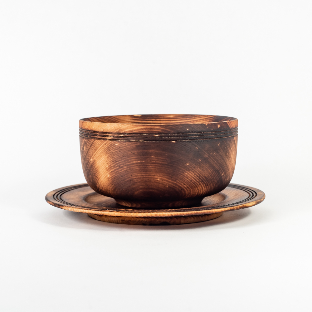 Бульонная пара Art of Siberia из Сибирского Кедра. TN63