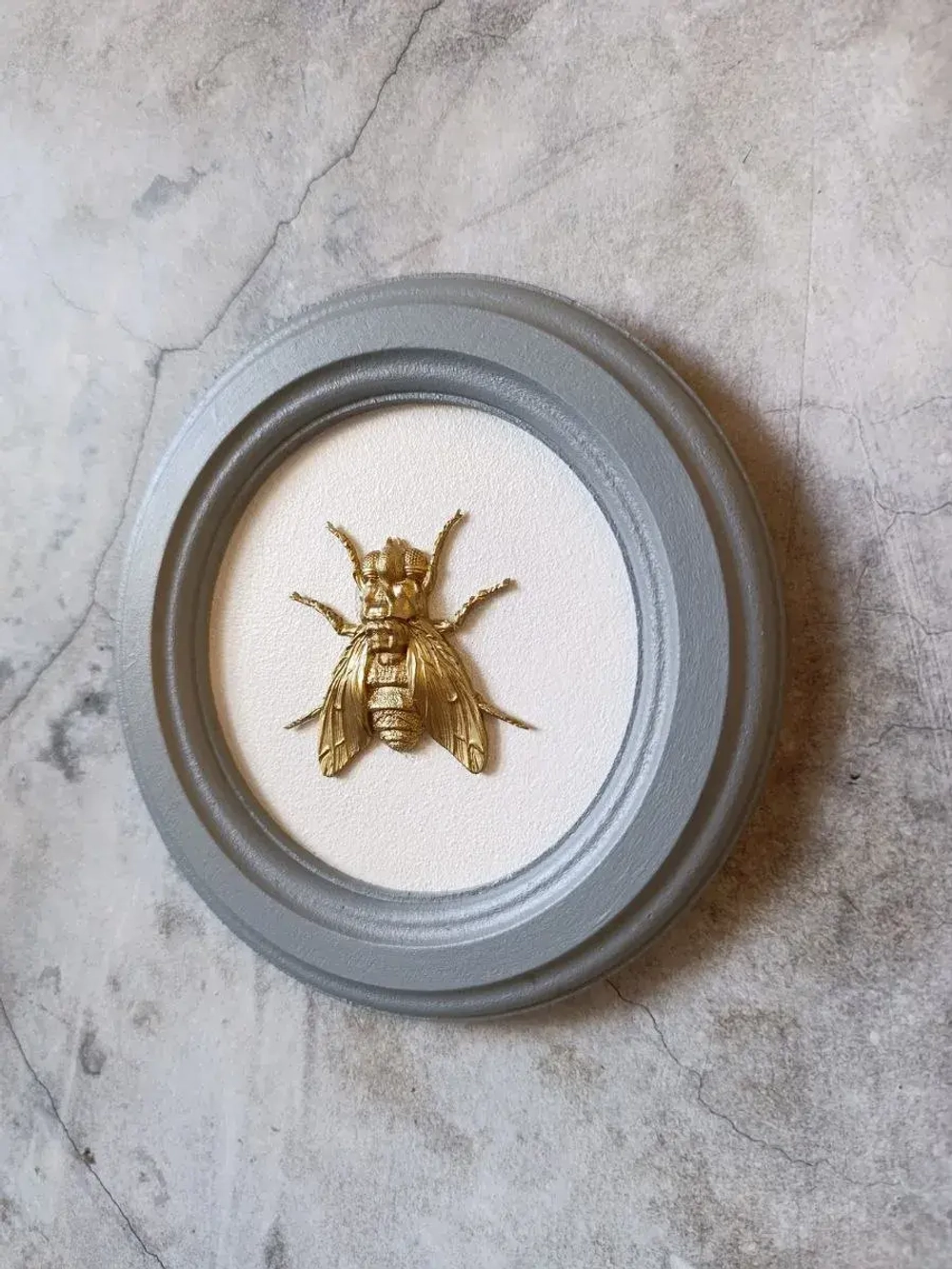 Панно 18 см. насекомые на стену для интерьера Муха