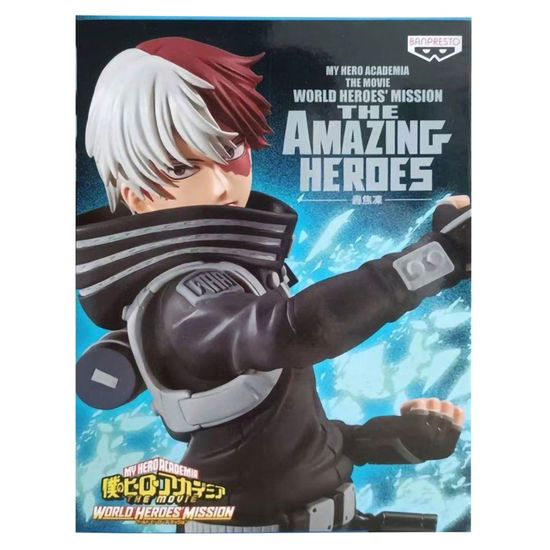 Фигурка My Hero Academia World Heroes Mission, Shoto Todoroki, 17 см / Фигурка по мотивам аниме "Моя геройская академия", Шото Тодороки, 17 см