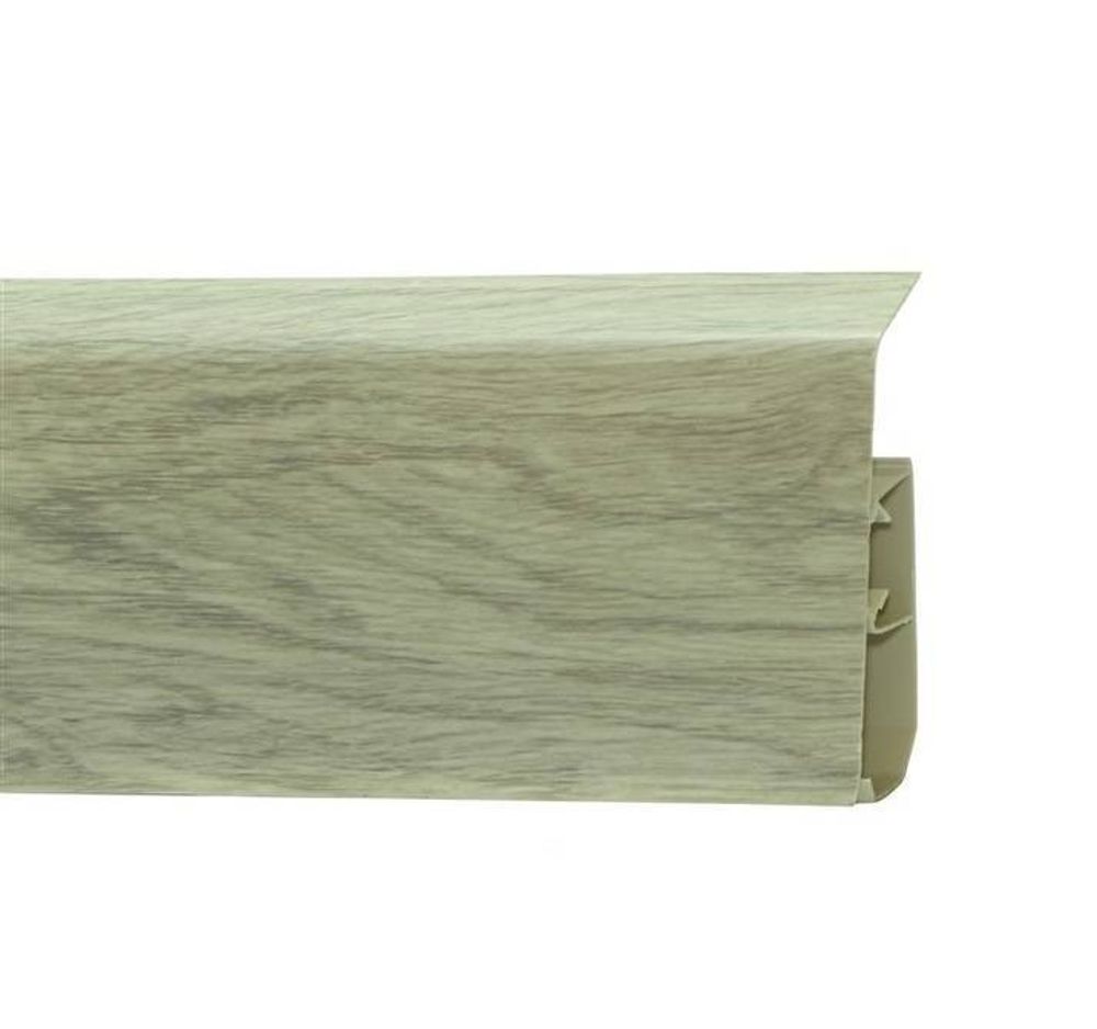 Пластиковый плинтус Royce 80 мм (2200x80x20) 301 Дуб Венеция