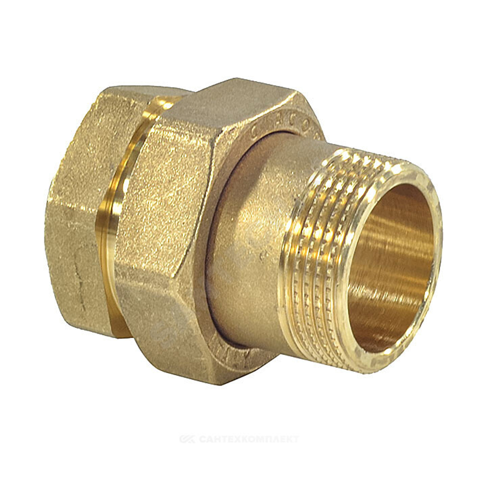 Соединитель латунь американка Ду 25 (1") прямой ВР/НР R18SP Giacomini R18SPY005