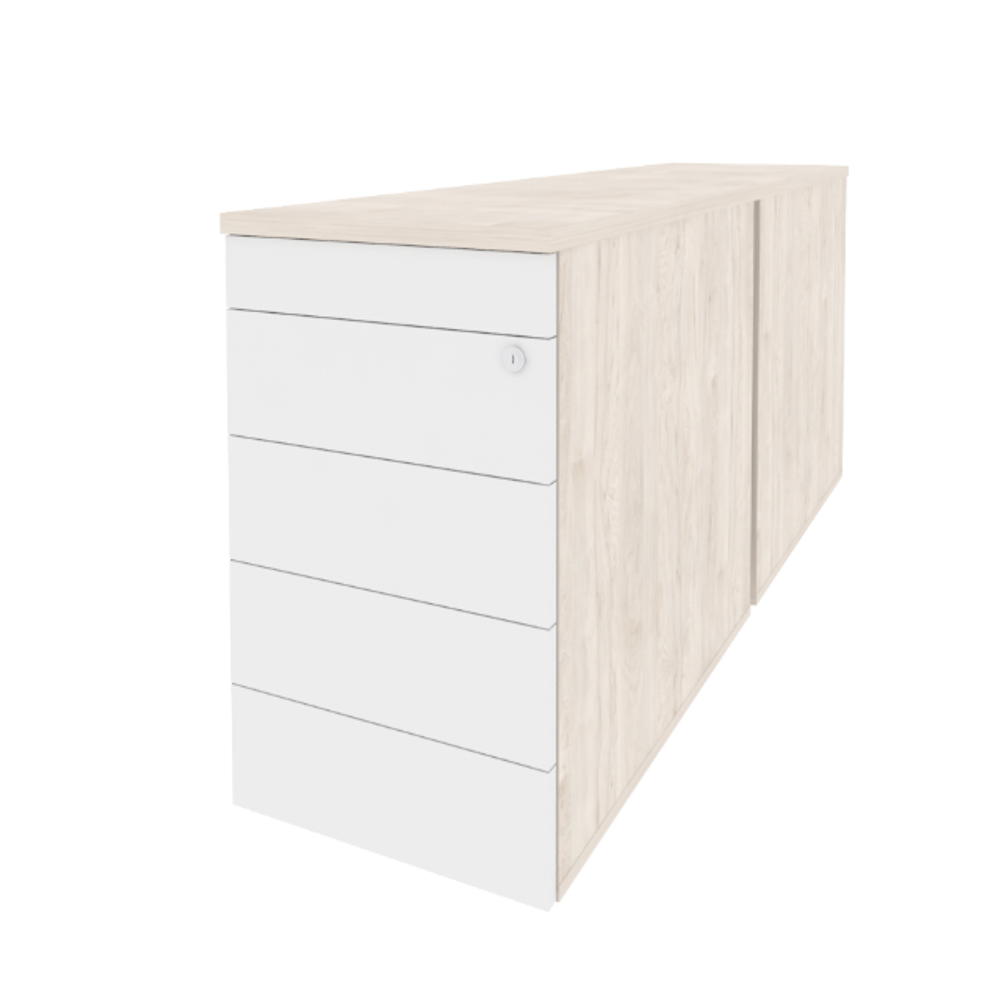 Тумба двойная приставная/опорная (TIP-ON) Onix Direct