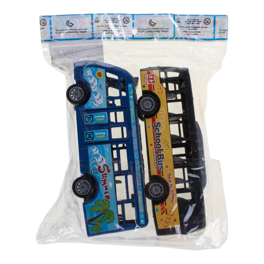 Набор автобусов 2шт, пакет XY332-1