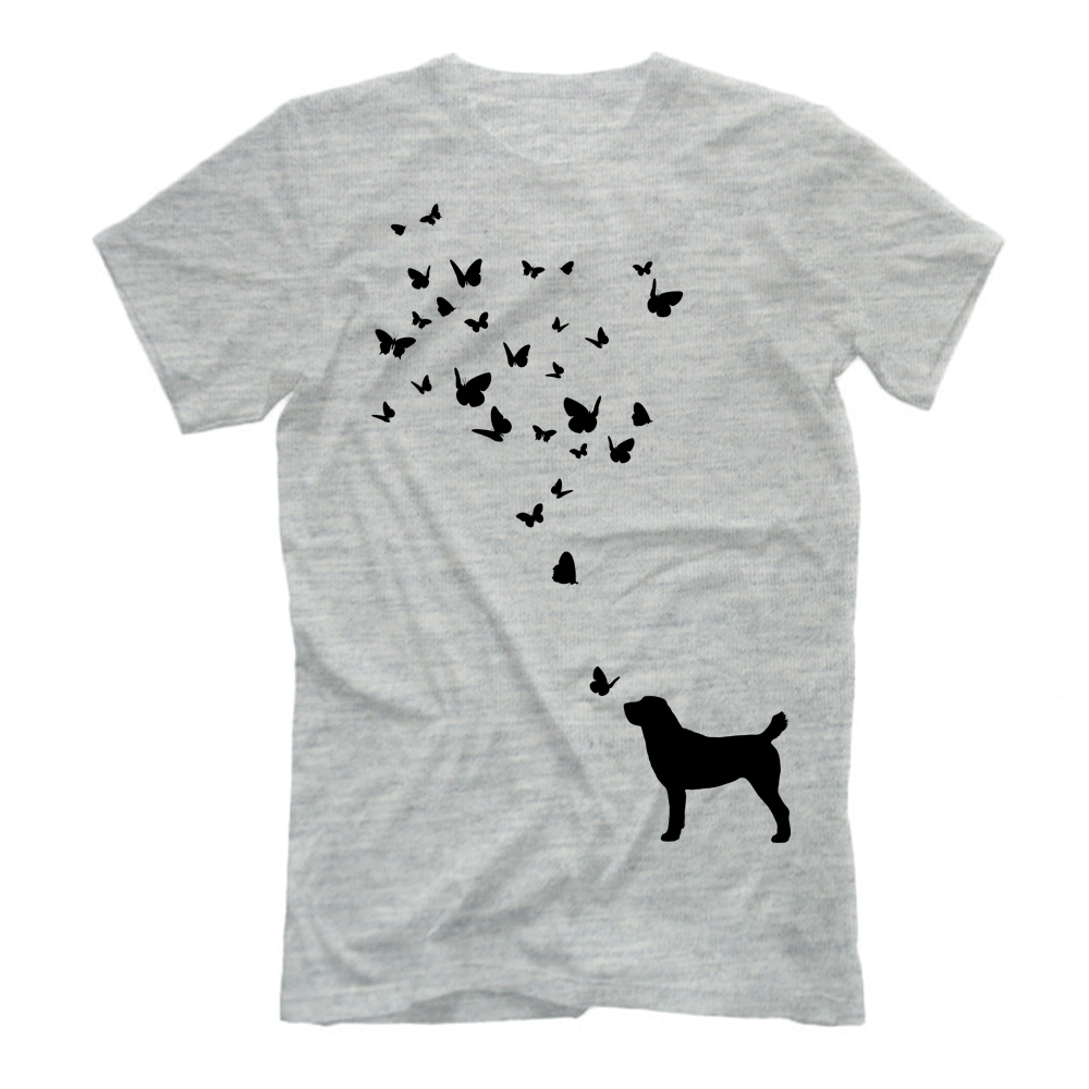 Футболка "Алабай и бабочки"