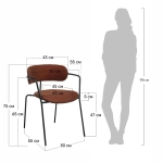 Стул Bradex Home Ant букле терракотовый