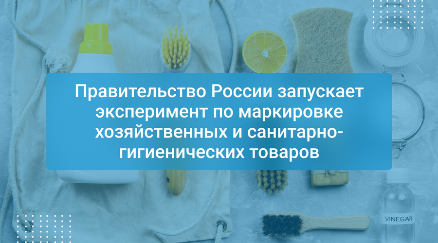 Правительство России запускает эксперимент по маркировке хозяйственных и санитарно-гигиенических товаров