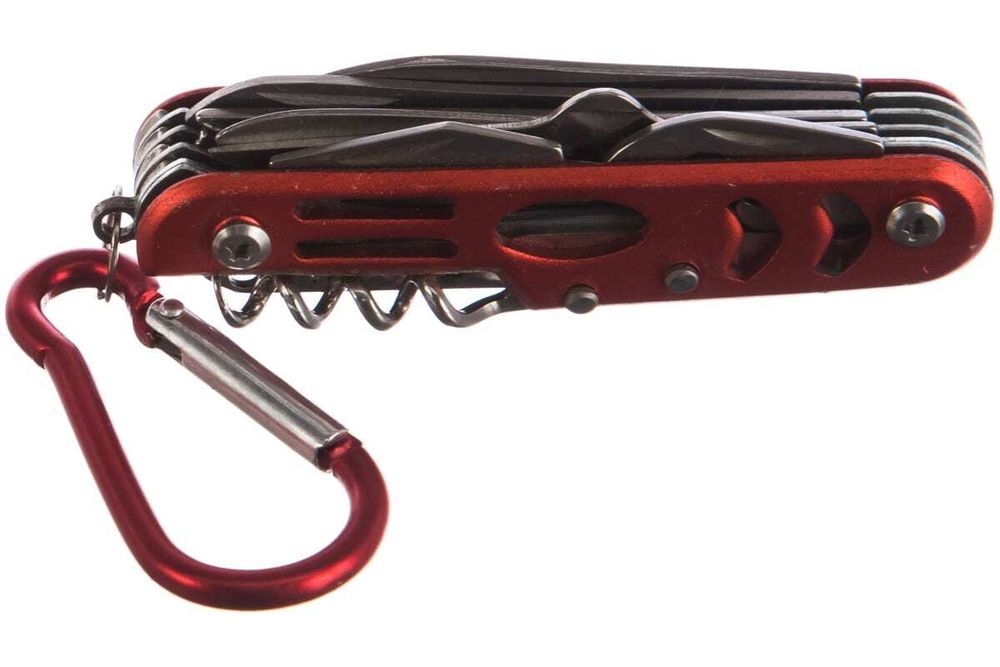 Мультитул "СЛЕДОПЫТ" с карабином, 12 предметов, на блистере