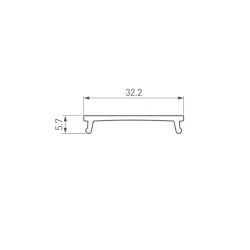 Экран LINIA32-FANTOM-MID-2000 OPAL (Arlight, Пластик) 058473