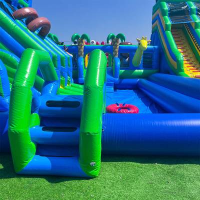 Надувной наземный аквапарк «Тропический рай», 20*15*8 м