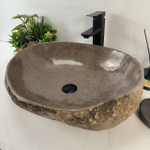 Раковина из речного камня RS-65238 57*46*15 0862