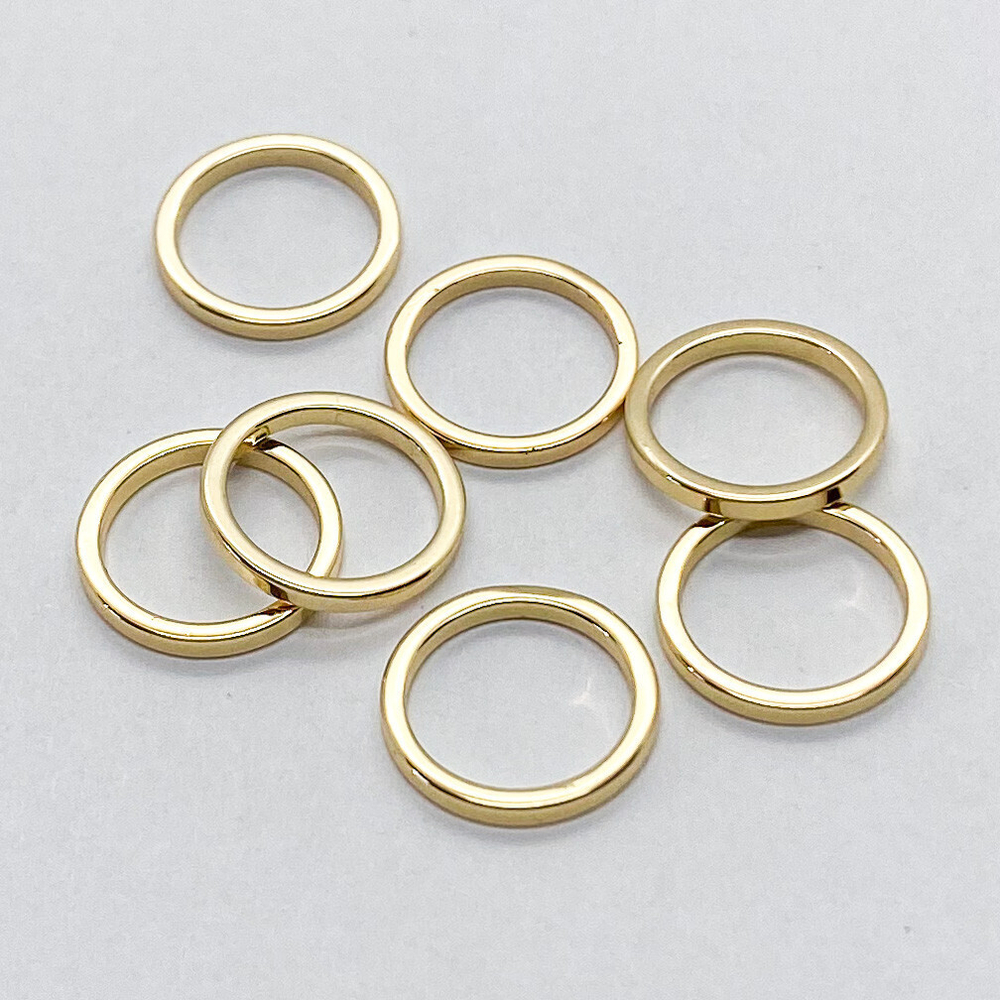 Коннектор Круг, цвет золото, размер 10 мм, цена за 1 шт