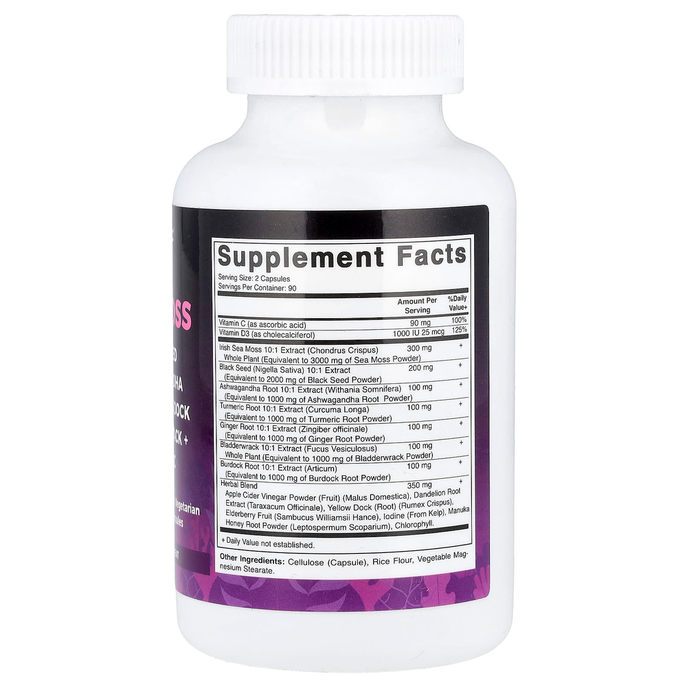 Vitamatic, ирландский морской мох, 180 вегетарианских капсул