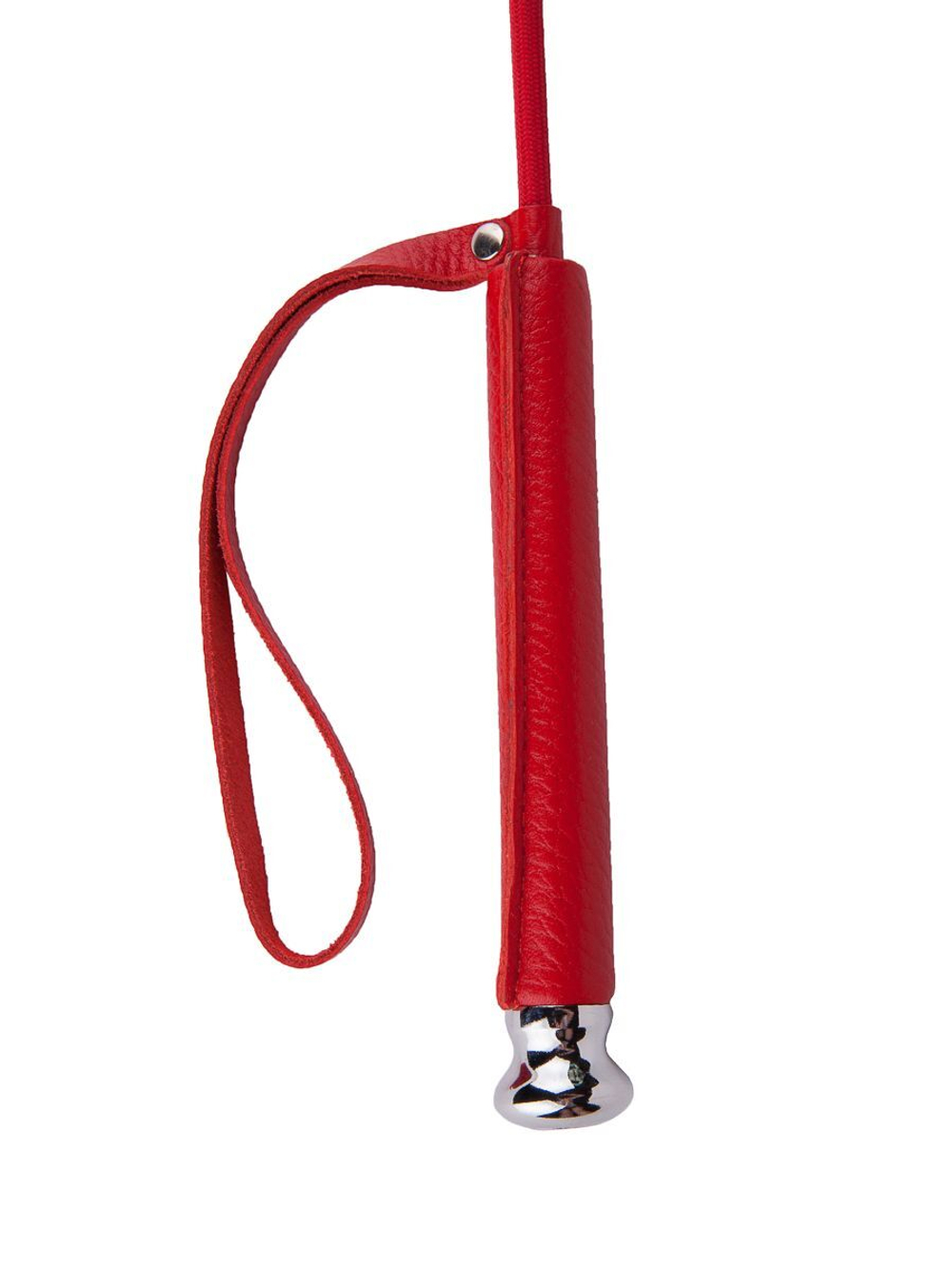 Красный стек с наконечником-сердечком - 60 см.