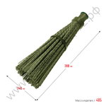 СИБИН 440х190мм, круглая с фиксирующим ободом, полипропилен, коническое резьбовое соединение, пластиковая метла (39223)