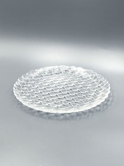 Набор круглых блюд 26 см. 2 шт. стекло, плетеная серия