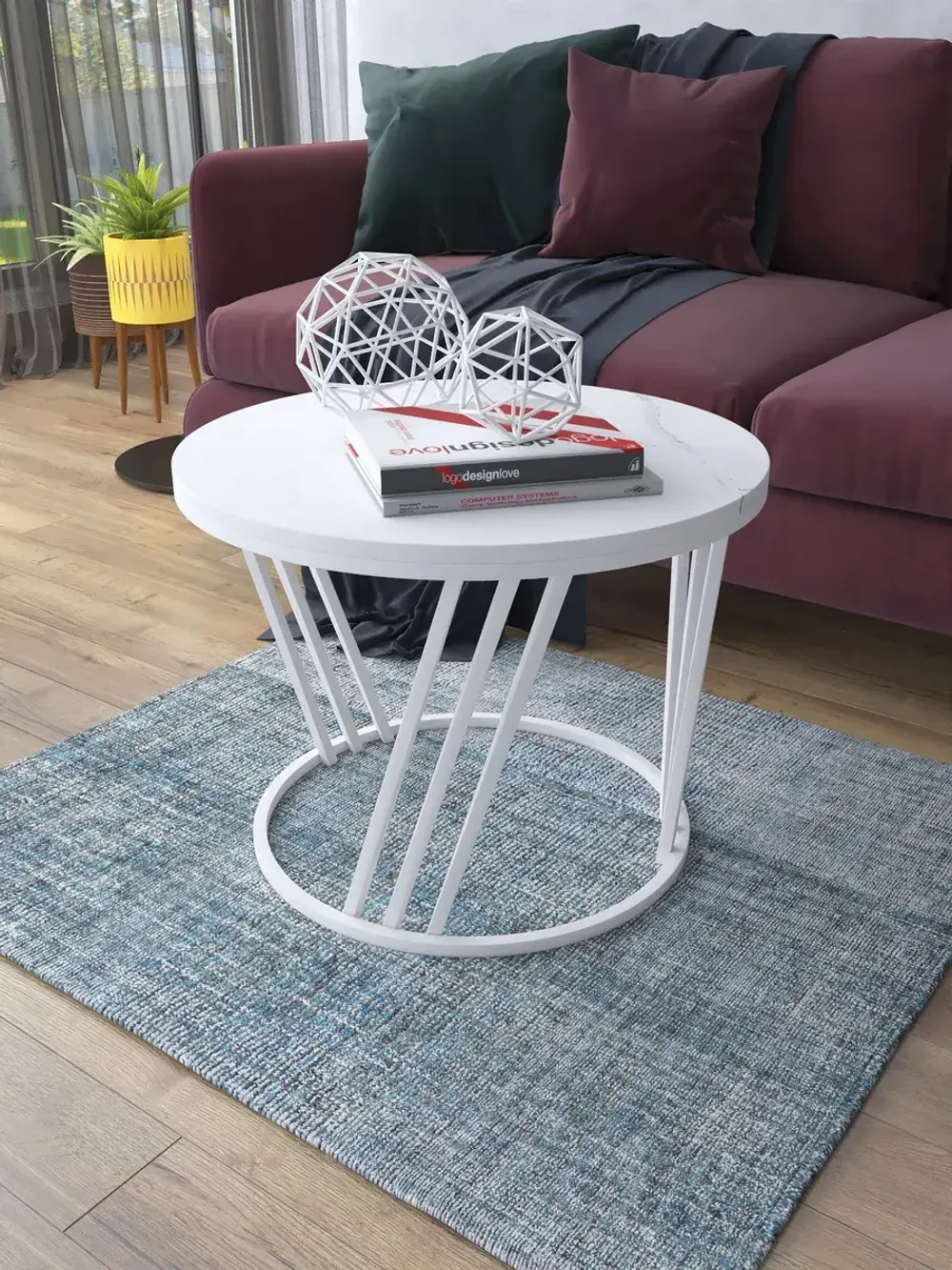 Журнальный стол Адидас - ББ - МДФ в ПВХ