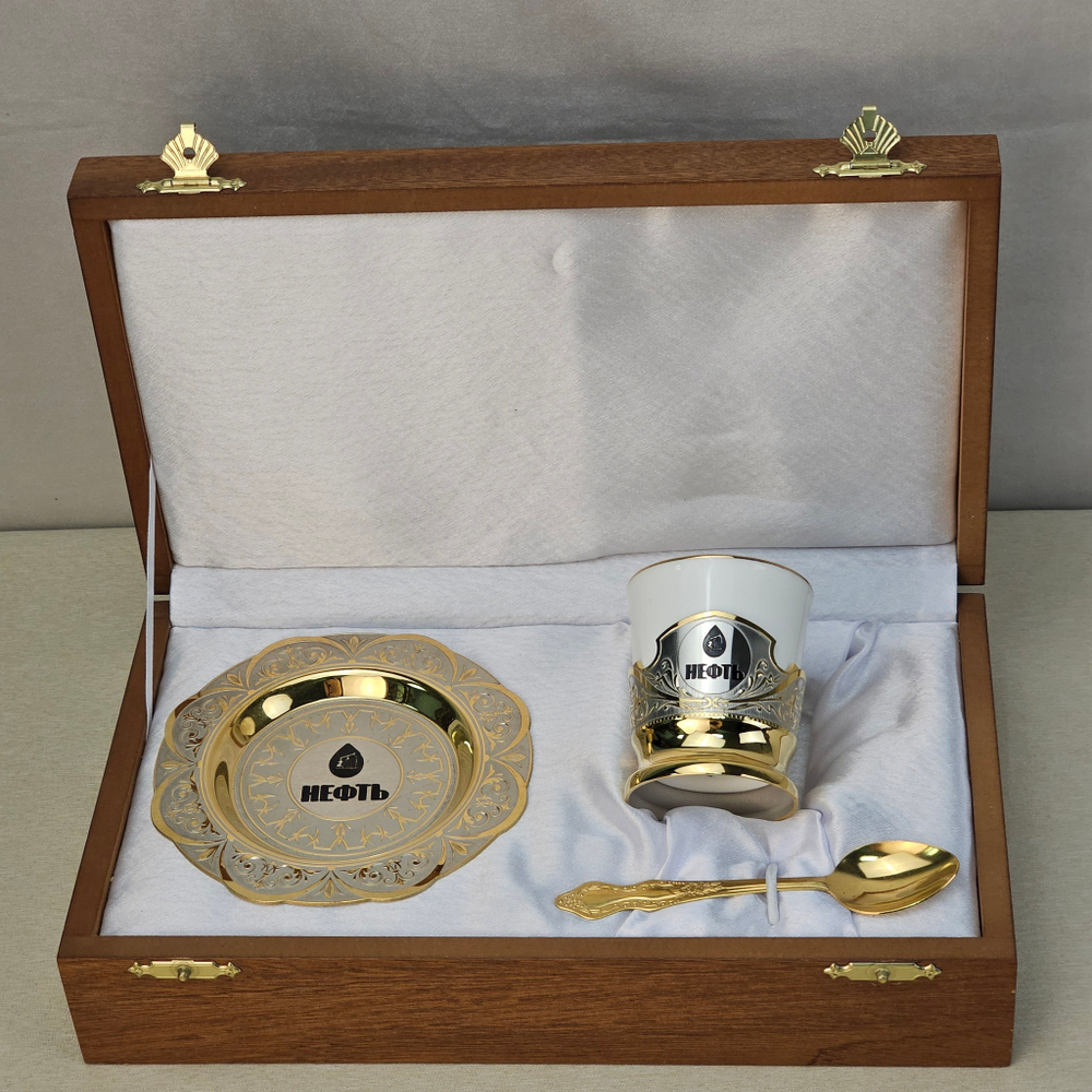 Набор кофейный "Нефть" (Златоуст)