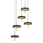 Подвесной светильник MD18001061-5A  black/gold