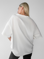 Футболка JN 5302 однотонная удлиненная с надписью Хорошие девочки