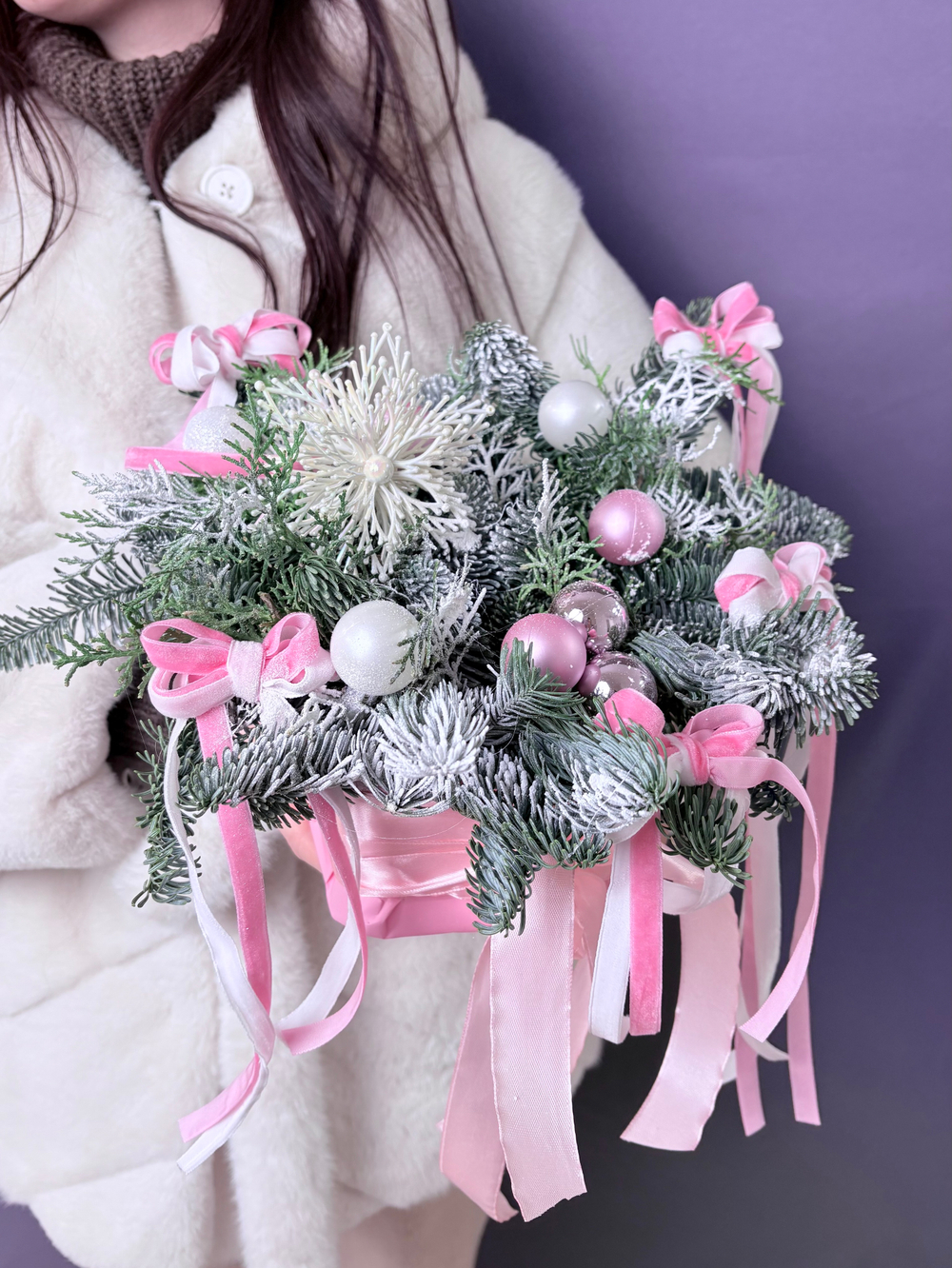 Милая новогодняя композиция «Хвойное волшебство»