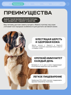 Корм сухой для собак породы Сенбернар, с кроликом, 12 кг, QUATTRO