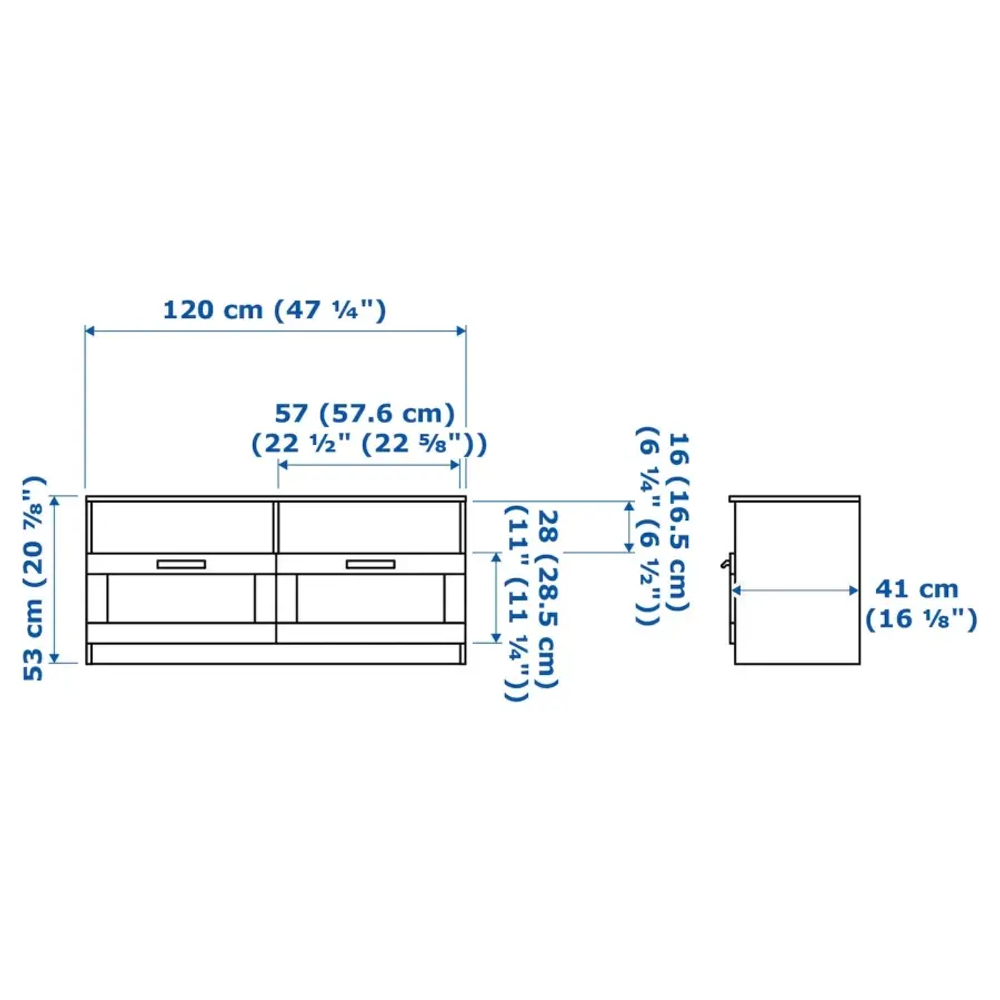 Тумба для ТВ - IKEA BRIMNES/BERGSHULT, 258х41х190 см, белый, БЕРГСХУЛЬТ/БРИМНЭС/БРИМНЕС ИКЕА