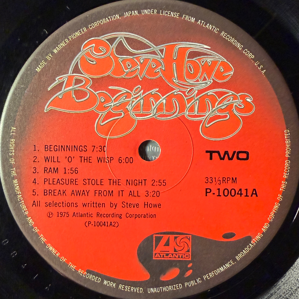 Steve Howe ‎– Beginnings (Япония 1975г.) Т