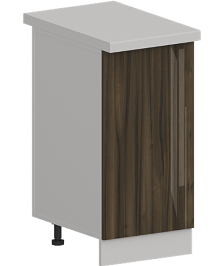 Кухня Модуль ШН 400 Белый / Орех Миланский